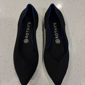Rothy's Women's Black and Blue Flats